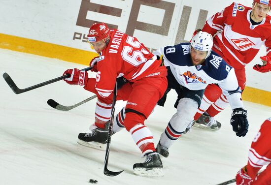 Хоккей. КХЛ. Матч "Спартак" - "Металлург" (Магнитогорск)