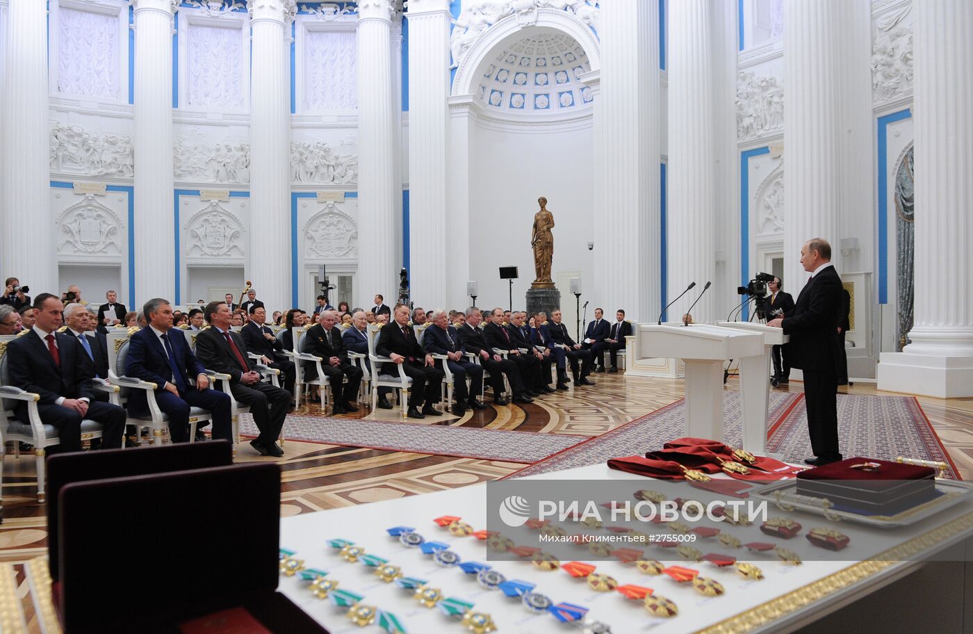 Президент РФ В.Путин вручил государственные награды в Кремле