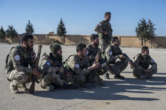 Ассирийские силы самообороны "Соторо" в городе Камышли