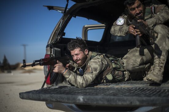 Ассирийские силы самообороны "Соторо" в городе Камышли