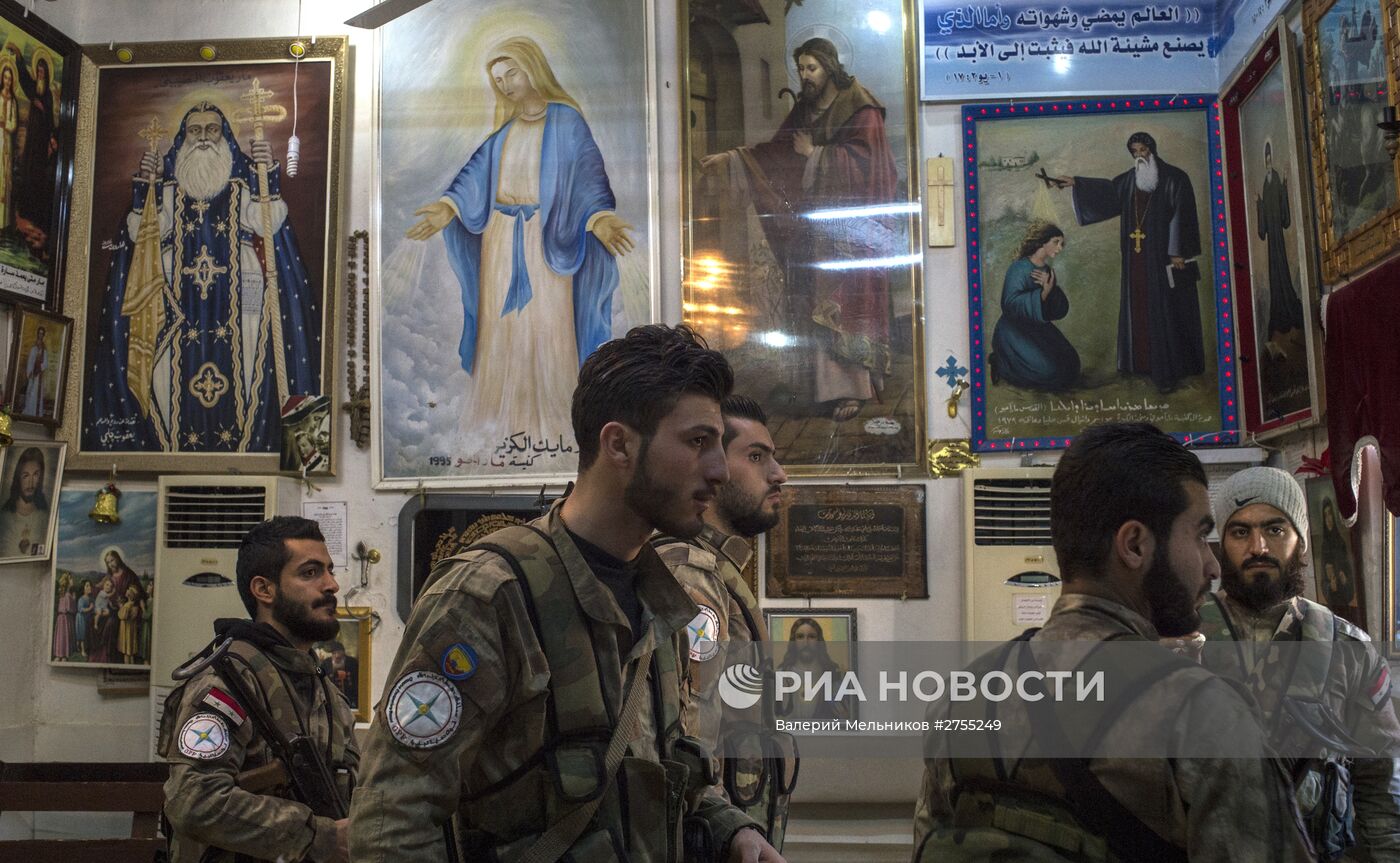 Ассирийские силы самообороны "Соторо" в городе Камышли