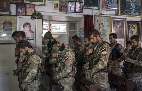 Ассирийские силы самообороны "Соторо" в городе Камышли