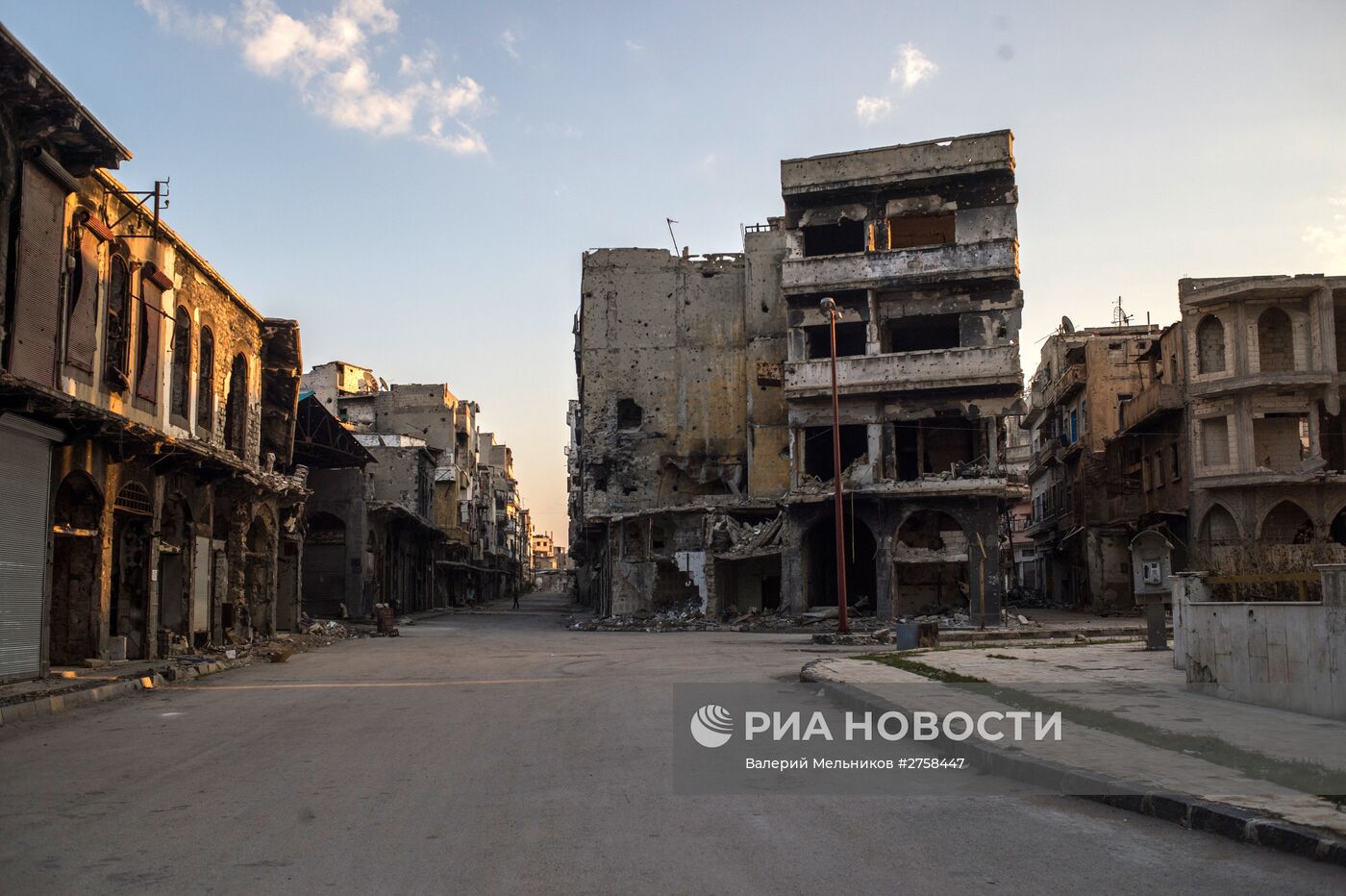 Разрушенный район Хомса аль Хамидия