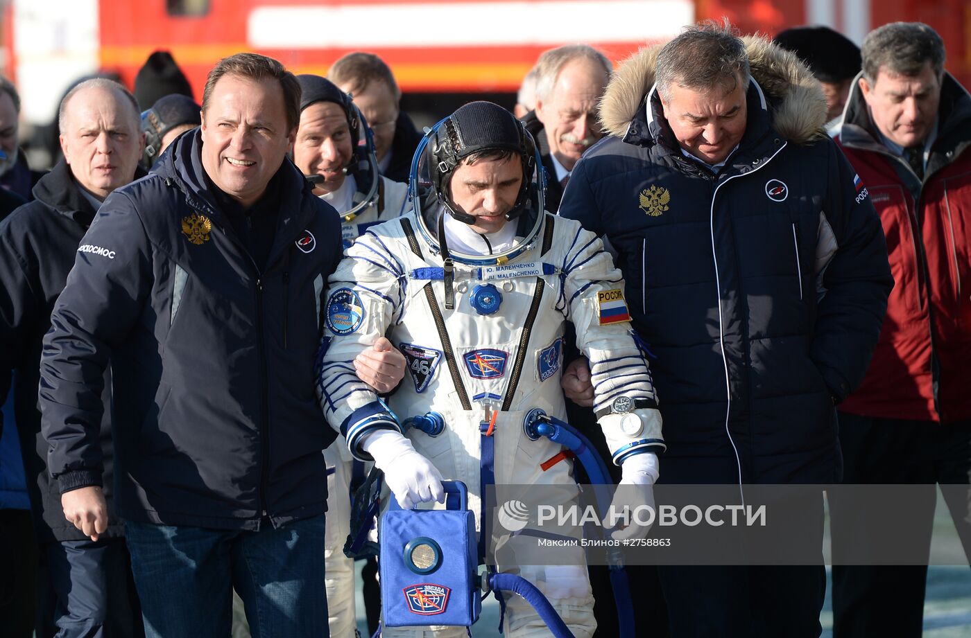 Старт космического корабля "Союз ТМА-19М" с космодрома Байконур