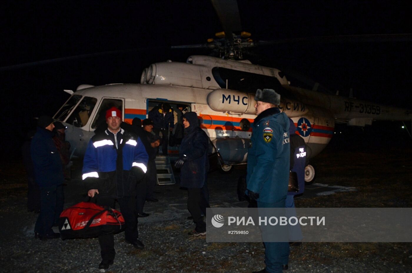 Крушение вертолета Ми-8 на Камчатке