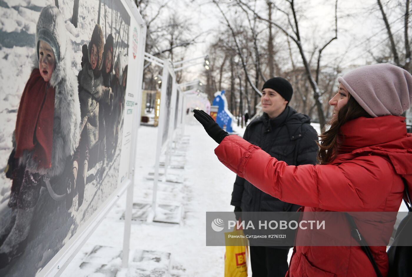 Открытие фотовыставки РИА Новости "Новогодняя история"