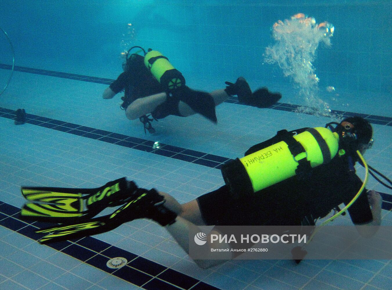 Тренировка дайверов во Владивостоке