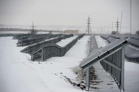 Открытие крупнейшей в РФ солнечной станции в Оренбургской области
