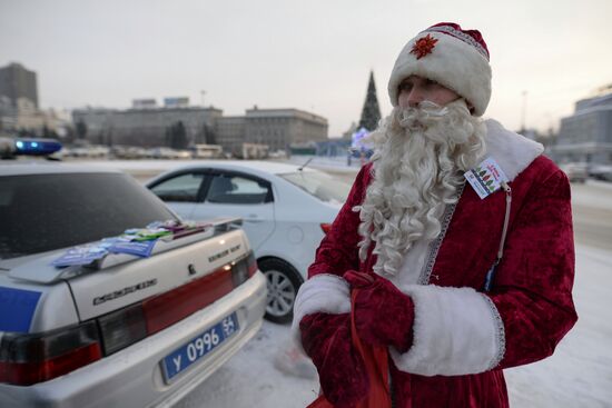 Профилактическая акция "Трезвый Новый год" в Новосибирске