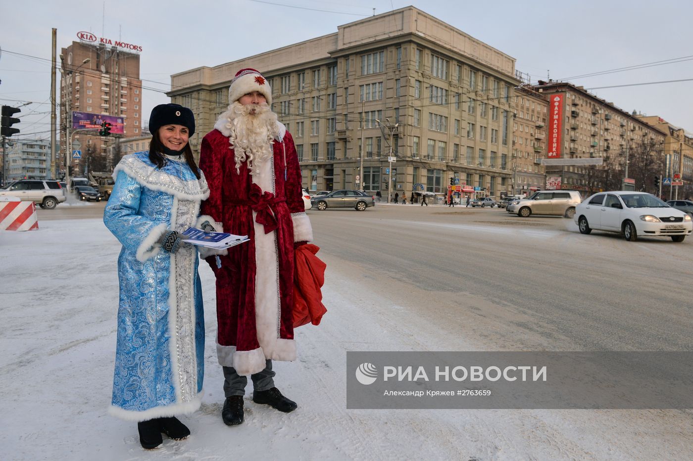 Профилактическая акция "Трезвый Новый год" в Новосибирске
