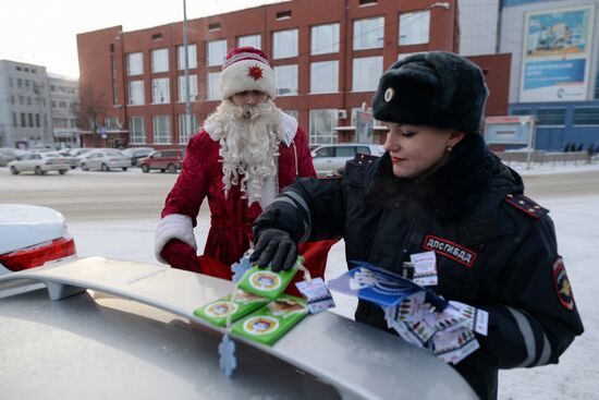 Профилактическая акция "Трезвый Новый год" в Новосибирске