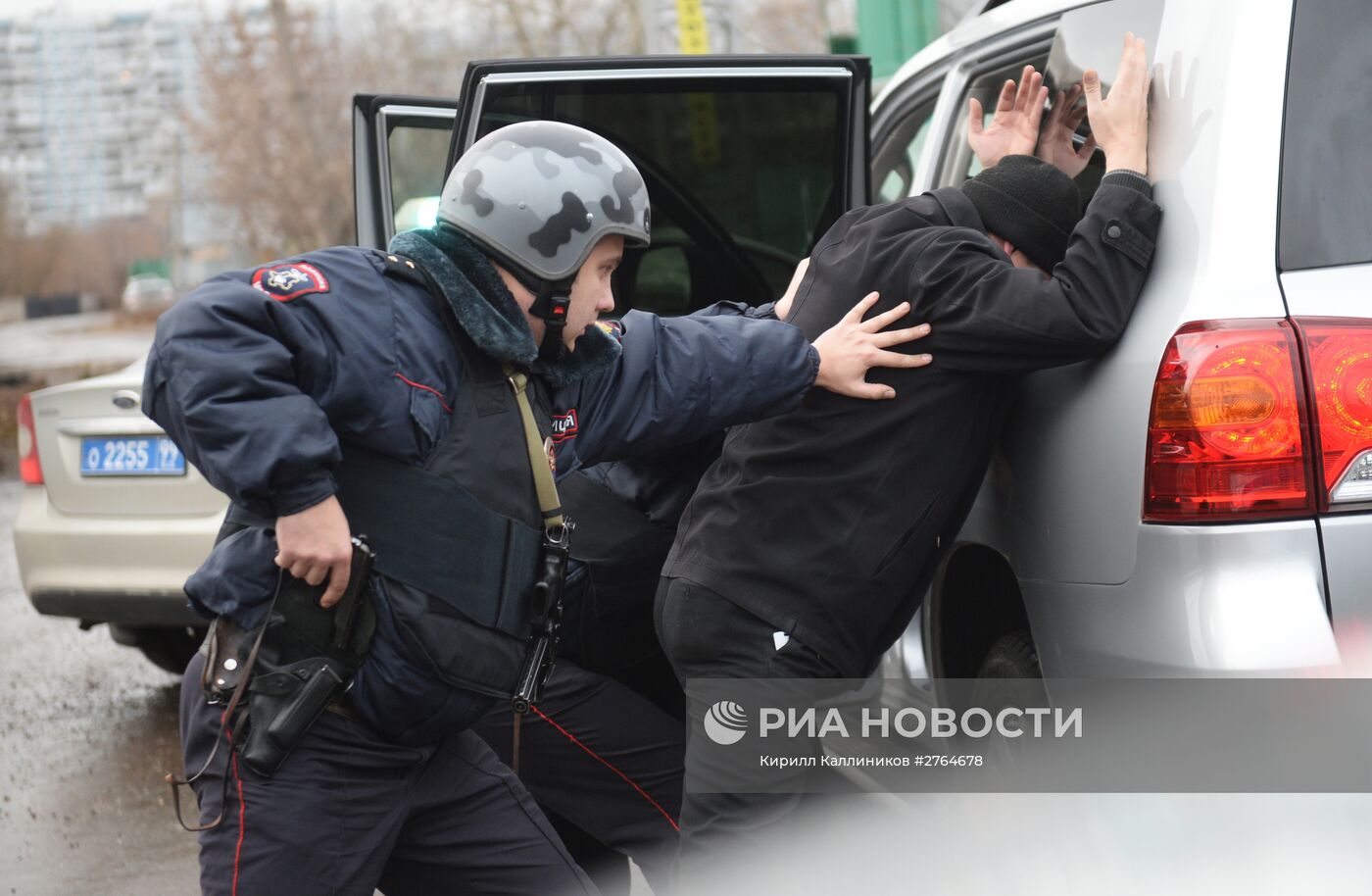 Работа вневедомственной охраны московской полиции