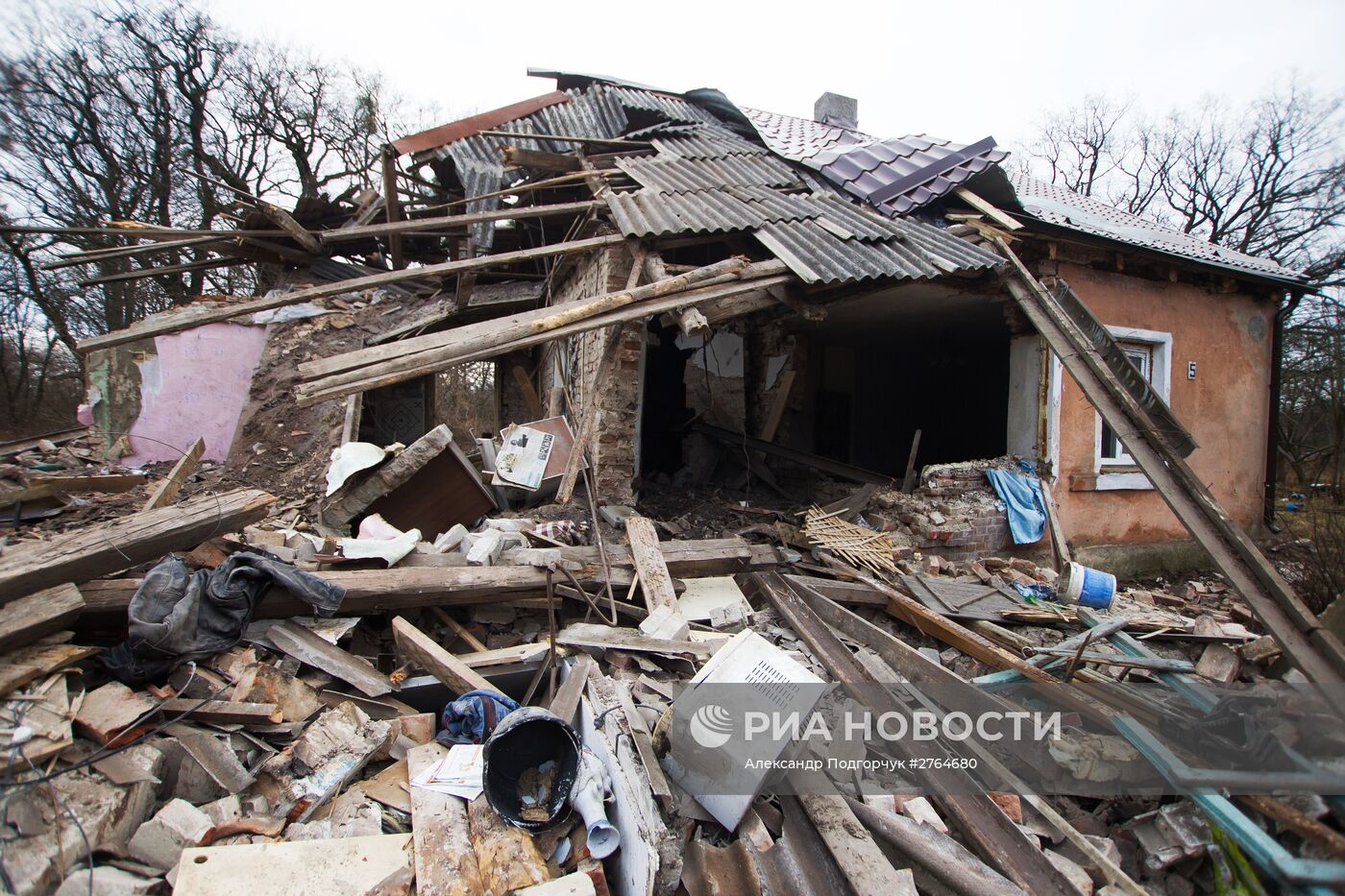 Взрыв газа в доме в Калининградской области | РИА Новости Медиабанк