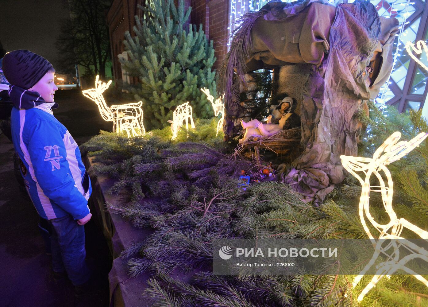 Празднование католического Рождества в Минске