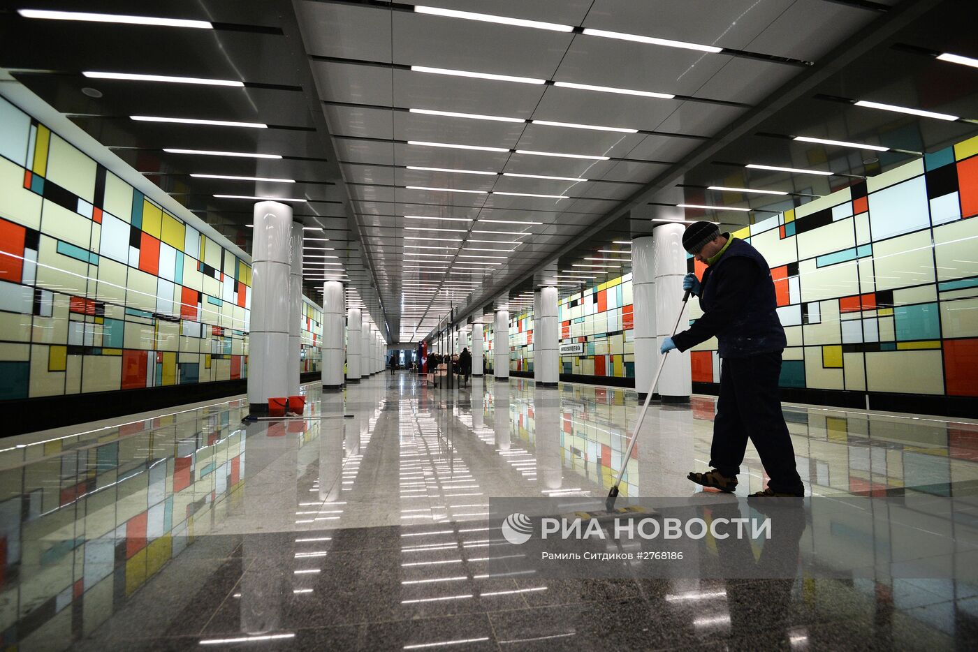 Подготовка к открытию станции метро "Румянцево"