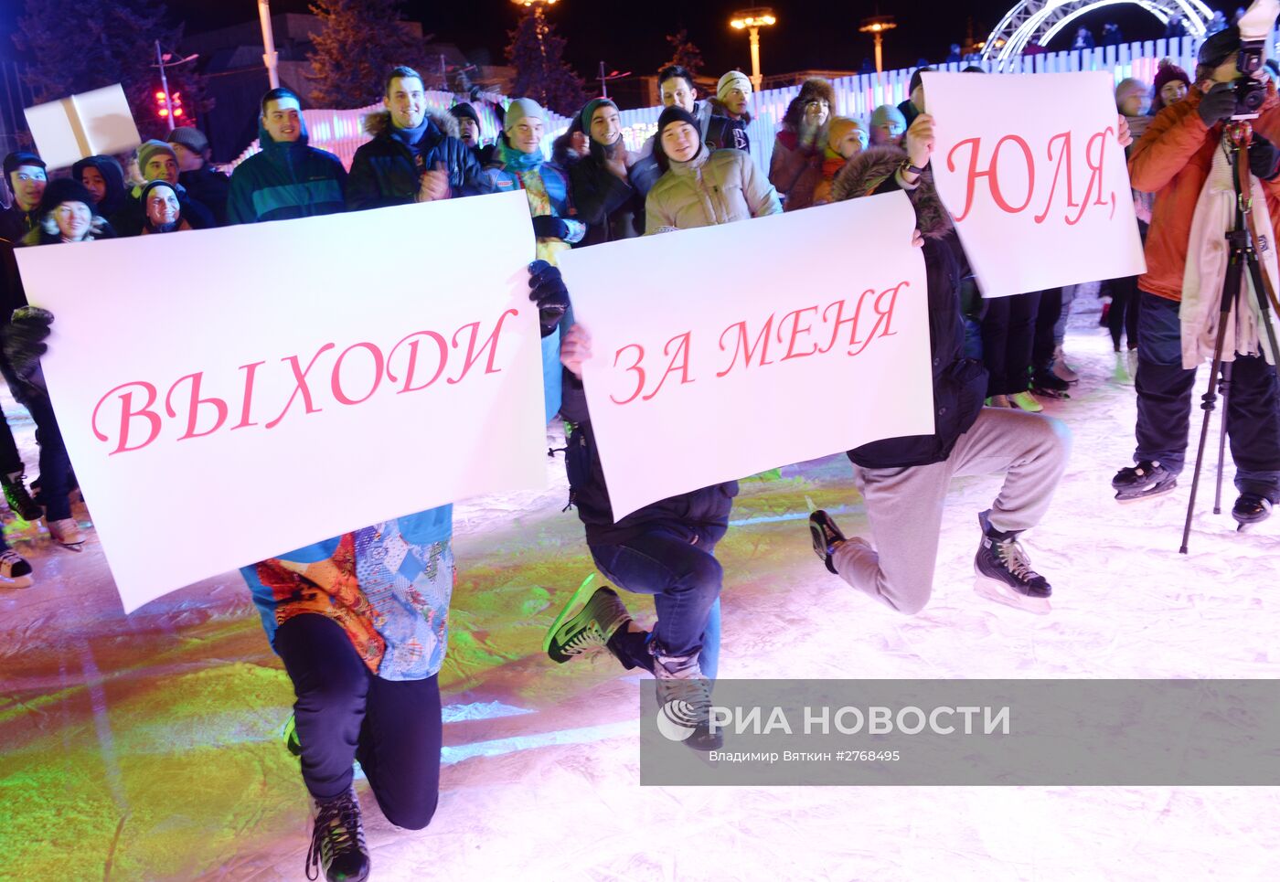 Фотоистория о влюбленных в Москве