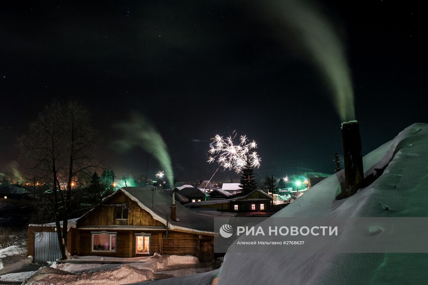 Празднование Нового года в городах России