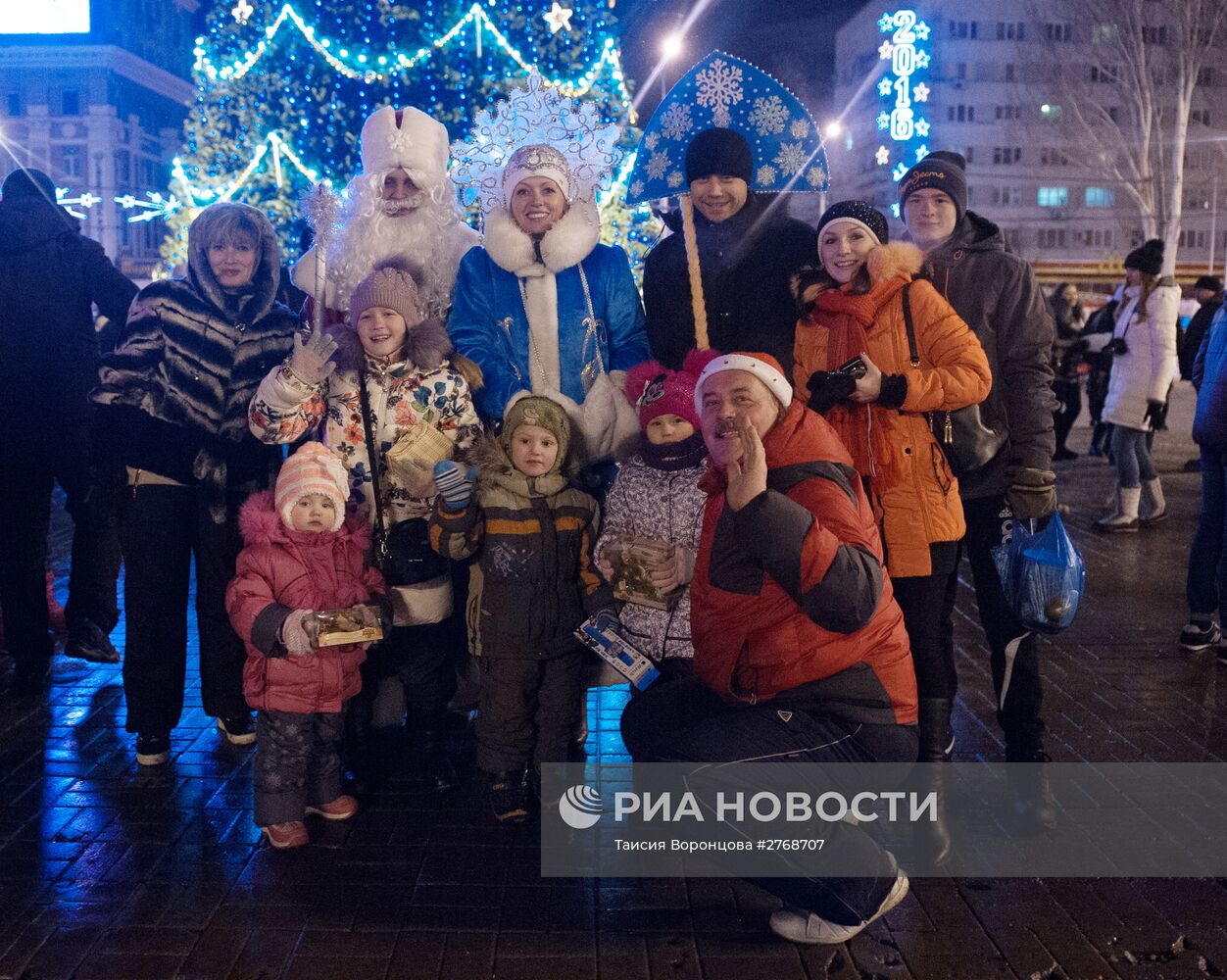 Встреча Нового года в Донецке