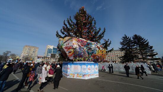 Ледовый городок в Уссурийске