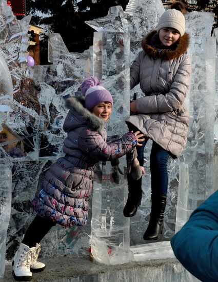 Ледовый городок в Уссурийске