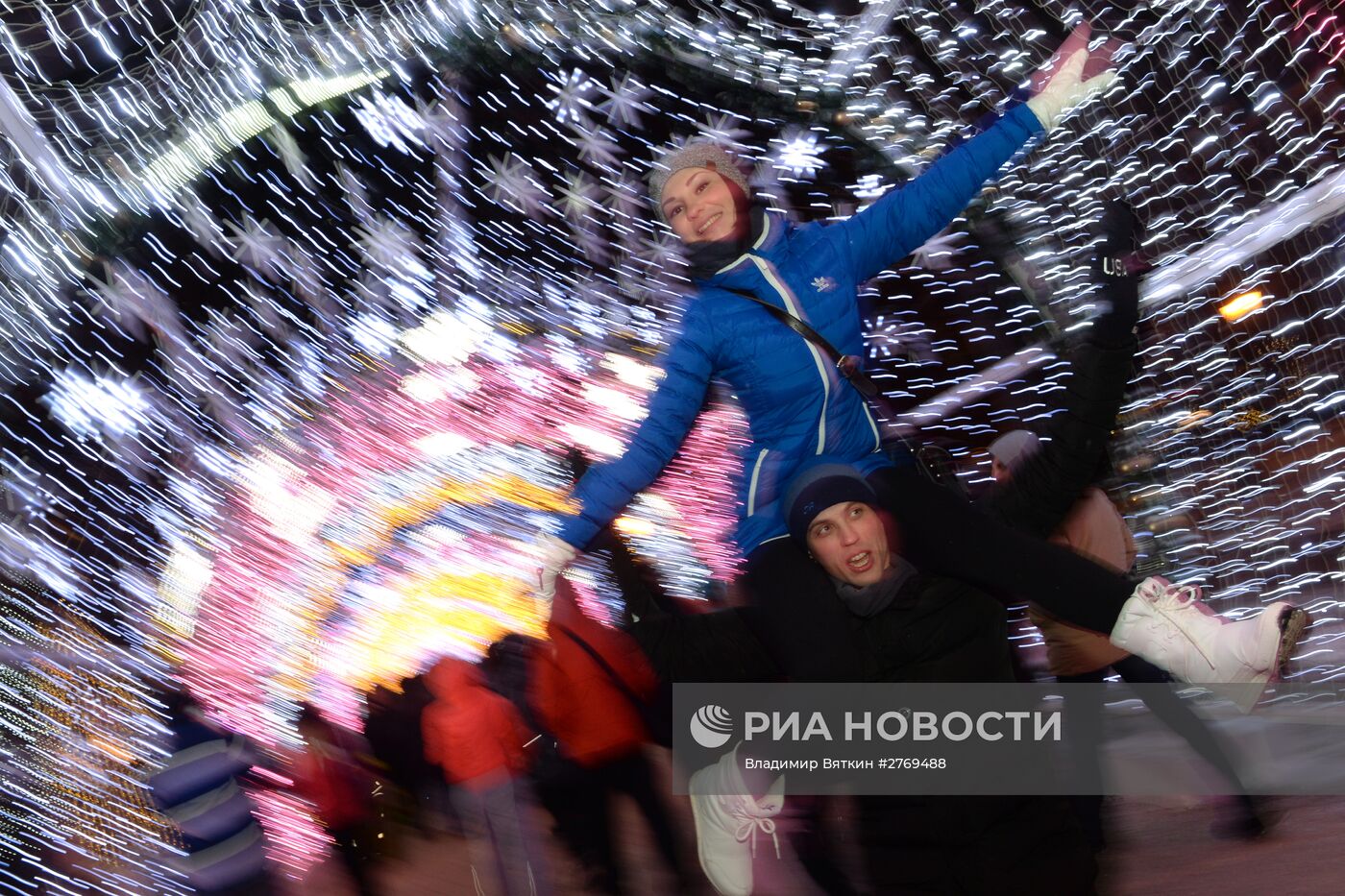 Москвичи отдыхают в дни новогодних праздников