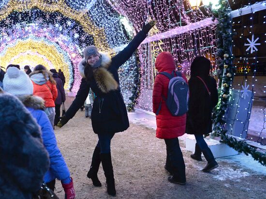 Москвичи отдыхают в дни новогодних праздников