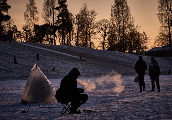 Зимняя рыбалка в Санкт-Петербурге