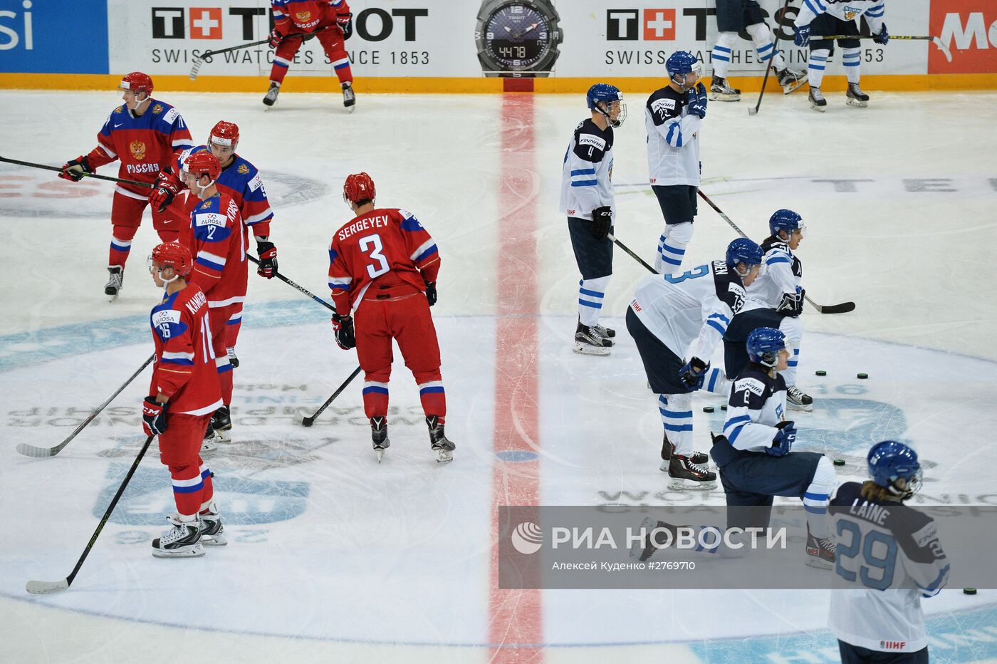 Хоккей. Молодежный чемпионат мира. Матч Россия - Финляндия