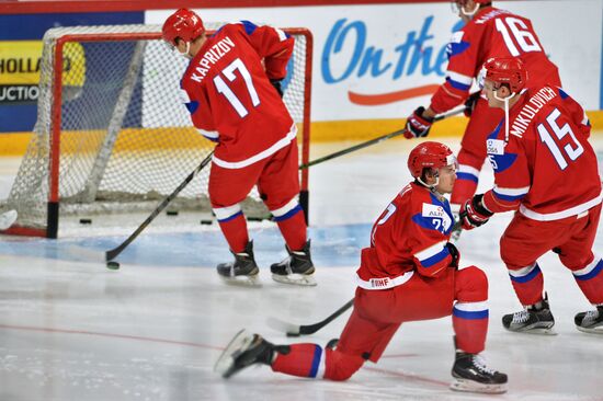 Хоккей. Молодежный чемпионат мира. Матч Россия - Финляндия