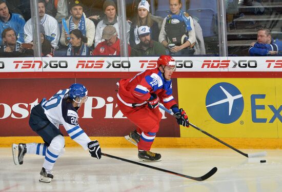 Хоккей. Молодежный чемпионат мира. Матч Россия - Финляндия