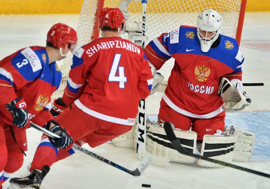 Хоккей. Молодежный чемпионат мира. Матч Россия - Финляндия