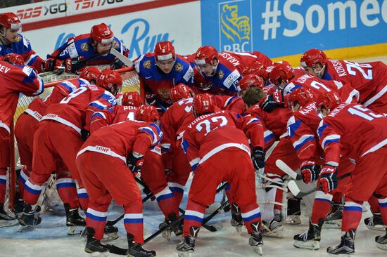 Хоккей. Молодежный чемпионат мира. Матч Россия - Финляндия