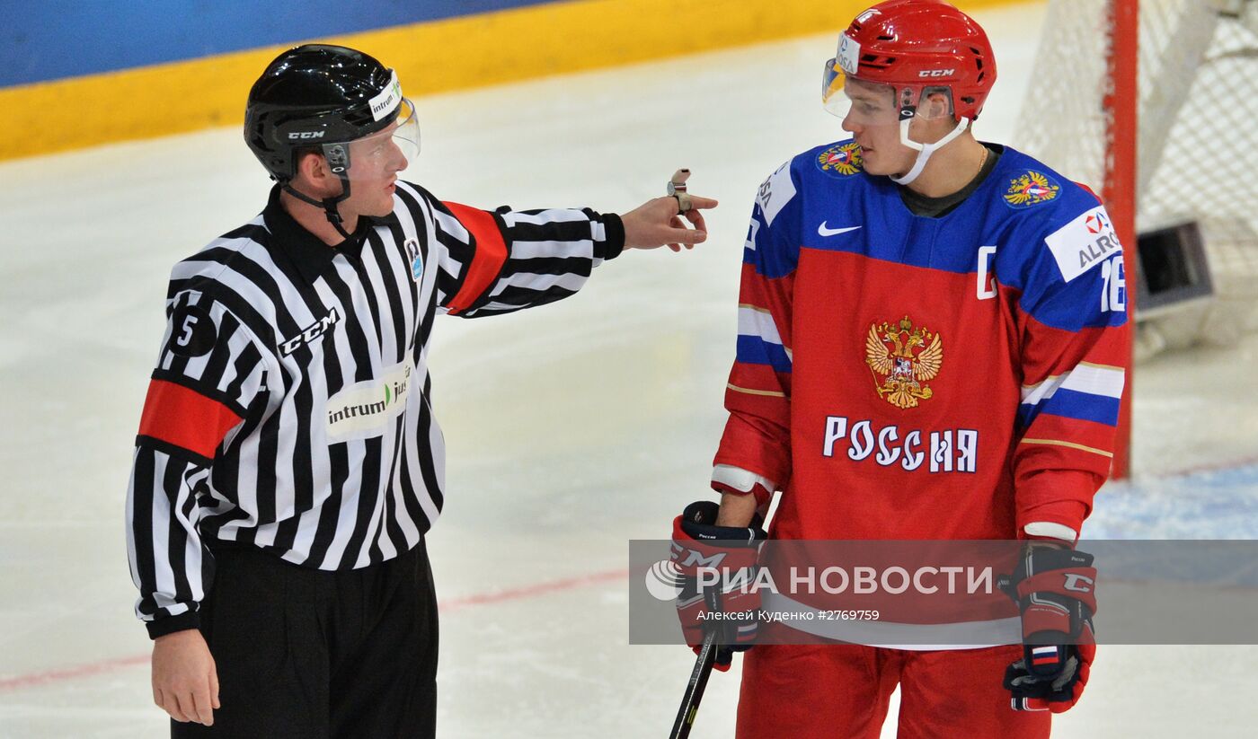 Хоккей. Молодежный чемпионат мира. Матч Россия - Финляндия