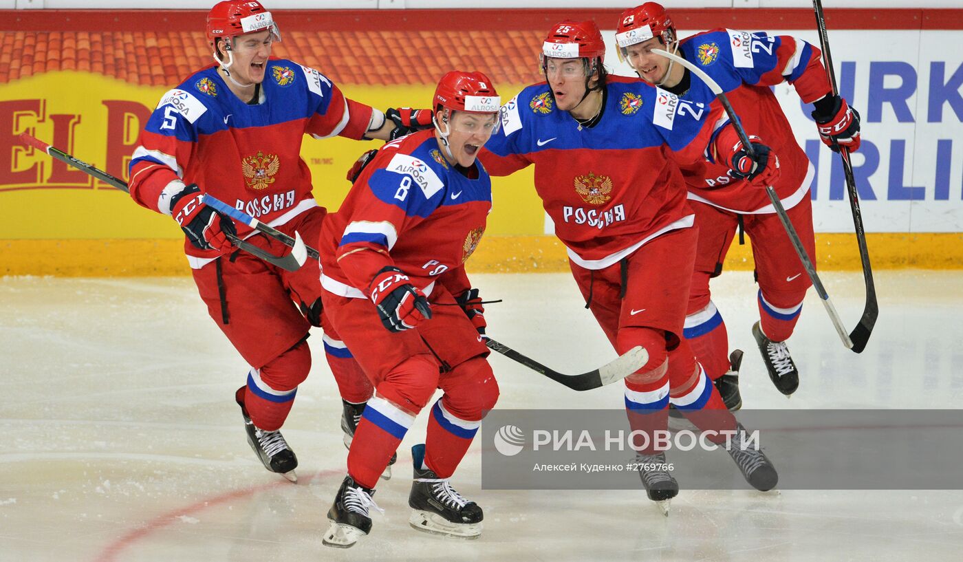 Хоккей. Молодежный чемпионат мира. Матч Россия - Финляндия