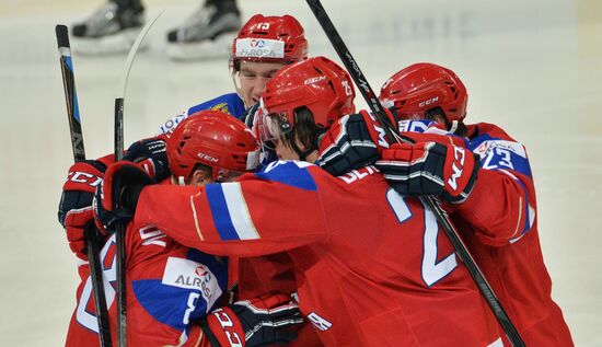Хоккей. Молодежный чемпионат мира. Матч Россия - Финляндия