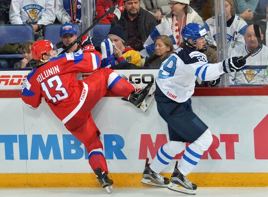 Хоккей. Молодежный чемпионат мира. Матч Россия - Финляндия