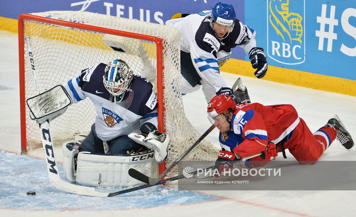 Хоккей. Молодежный чемпионат мира. Матч Россия - Финляндия