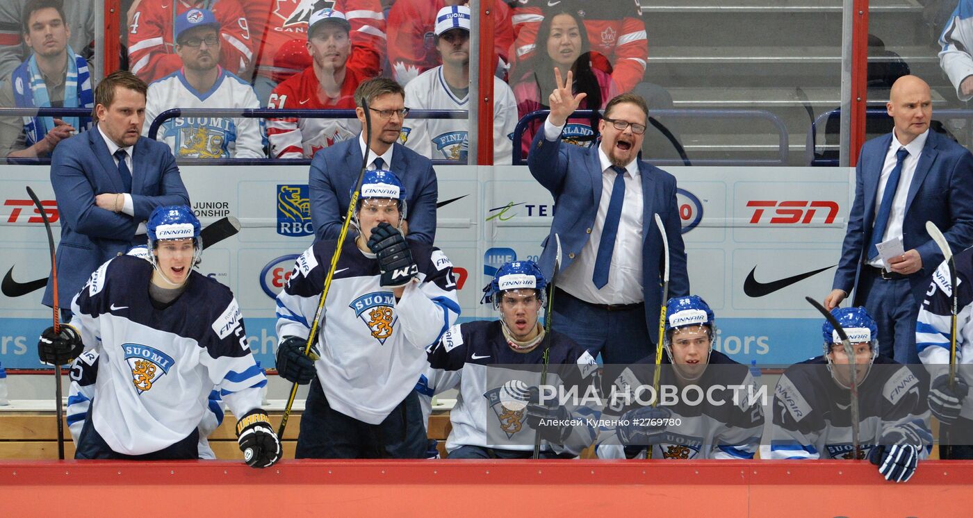 Хоккей. Молодежный чемпионат мира. Матч Россия - Финляндия