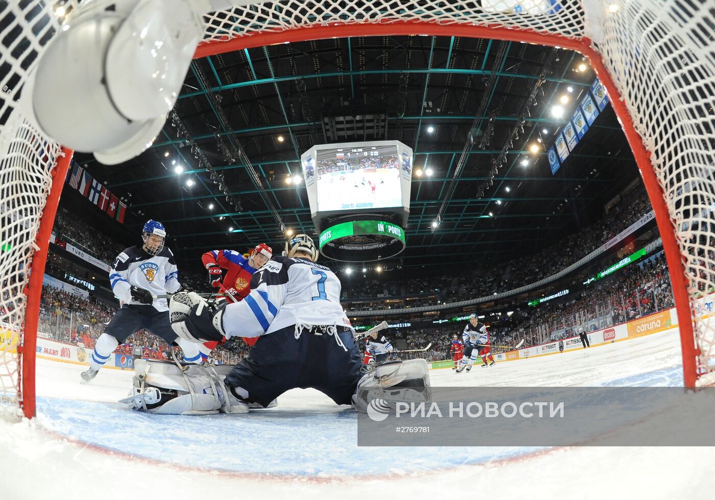 Хоккей. Молодежный чемпионат мира. Матч Россия - Финляндия
