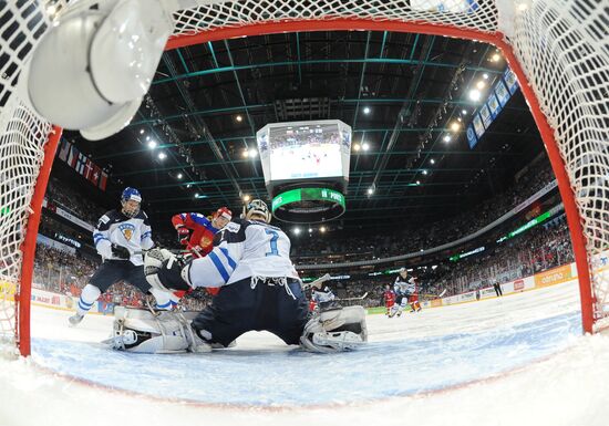 Хоккей. Молодежный чемпионат мира. Матч Россия - Финляндия