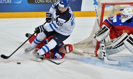 Хоккей. Молодежный чемпионат мира. Матч Россия - Финляндия