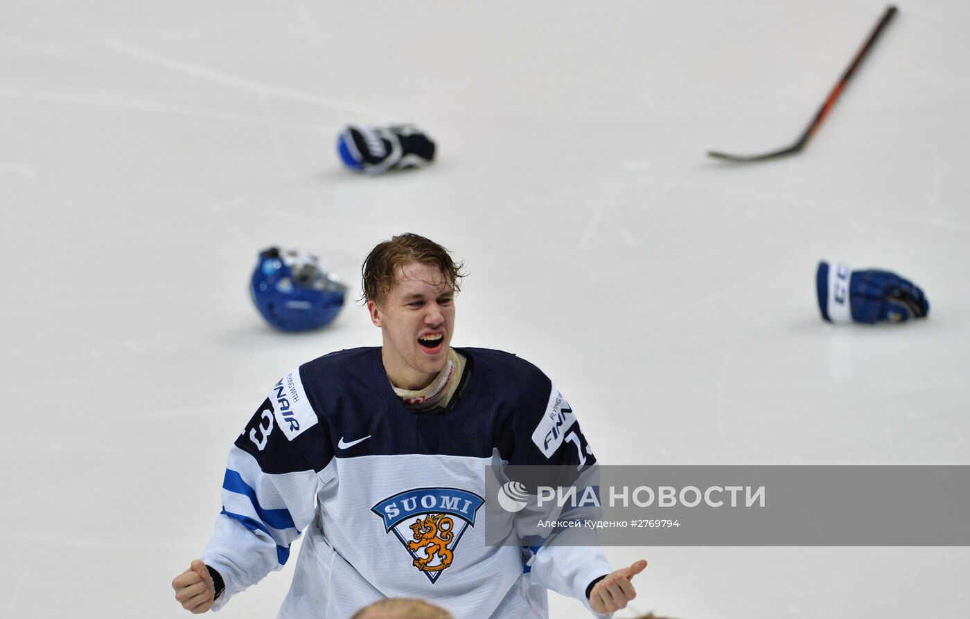 Хоккей. Молодежный чемпионат мира. Матч Россия - Финляндия