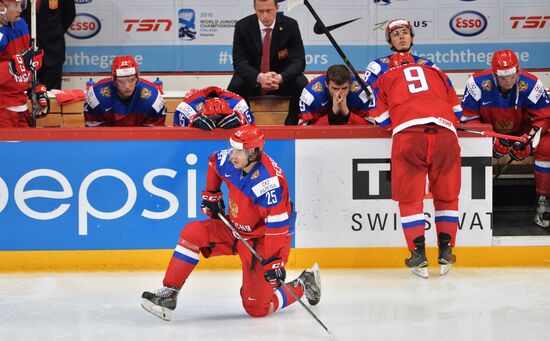 Хоккей. Молодежный чемпионат мира. Матч Россия - Финляндия