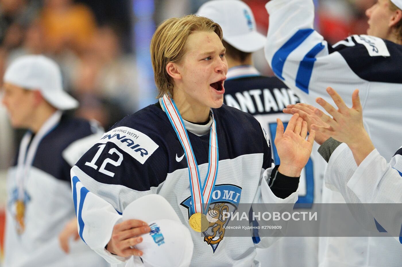 Хоккей. Молодежный чемпионат мира. Матч Россия - Финляндия