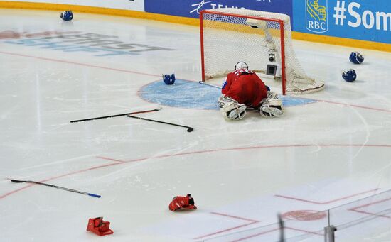Хоккей. Молодежный чемпионат мира. Матч Россия - Финляндия