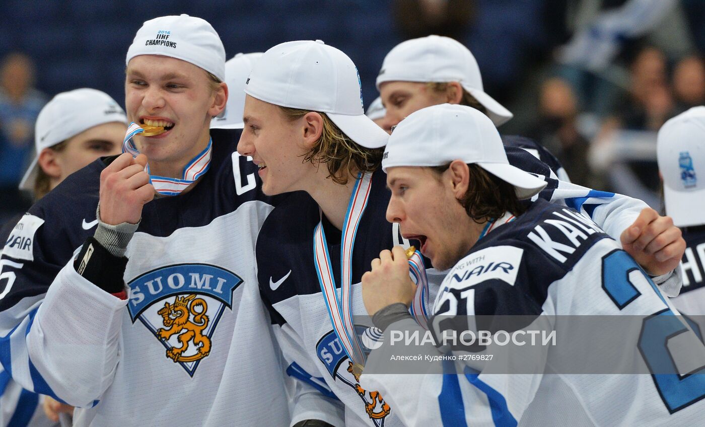 Хоккей. Молодежный чемпионат мира. Матч Россия - Финляндия