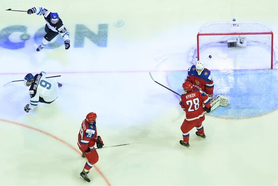 Хоккей. Молодежный чемпионат мира. Матч Россия - Финляндия