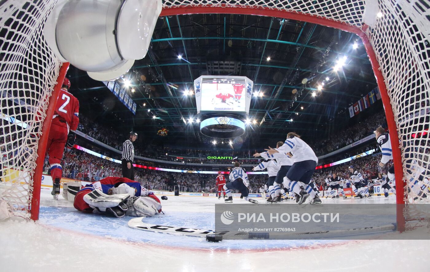 Хоккей. Молодежный чемпионат мира. Матч Россия - Финляндия