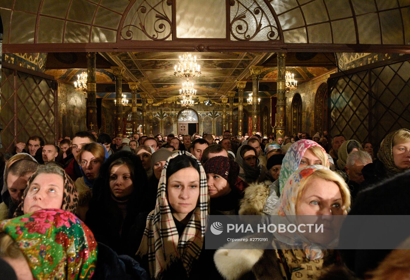 Празднование Рождества Христова в Киево-Печерской лавре