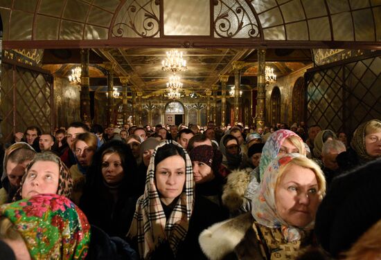 Празднование Рождества Христова в Киево-Печерской лавре